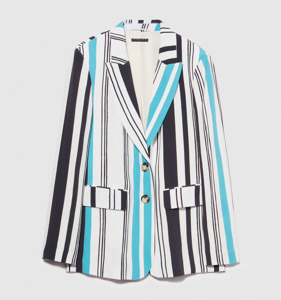 Printed blazer - women's blazers - Multi-color | Sisley image number 7